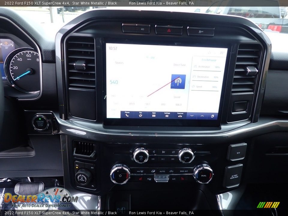 2022 Ford F150 XLT SuperCrew 4x4 Star White Metallic / Black Photo #17