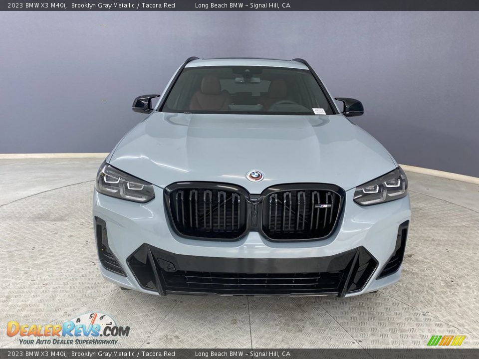 2023 BMW X3 M40i Brooklyn Gray Metallic / Tacora Red Photo #2