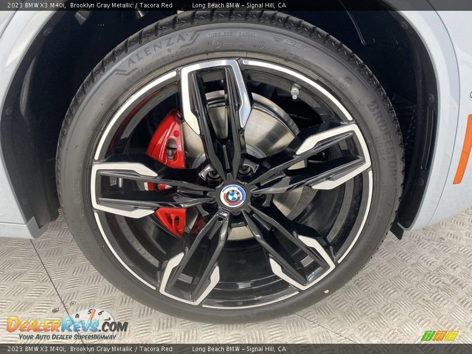 2023 BMW X3 M40i Brooklyn Gray Metallic / Tacora Red Photo #3