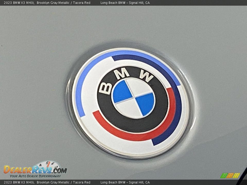 2023 BMW X3 M40i Brooklyn Gray Metallic / Tacora Red Photo #5