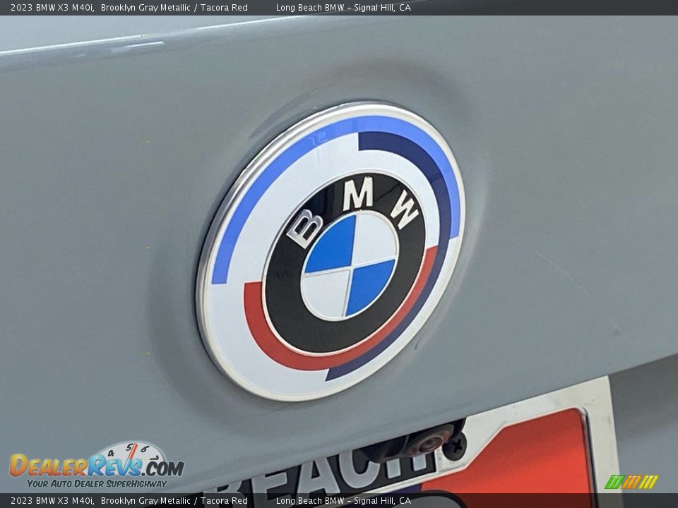 2023 BMW X3 M40i Brooklyn Gray Metallic / Tacora Red Photo #7