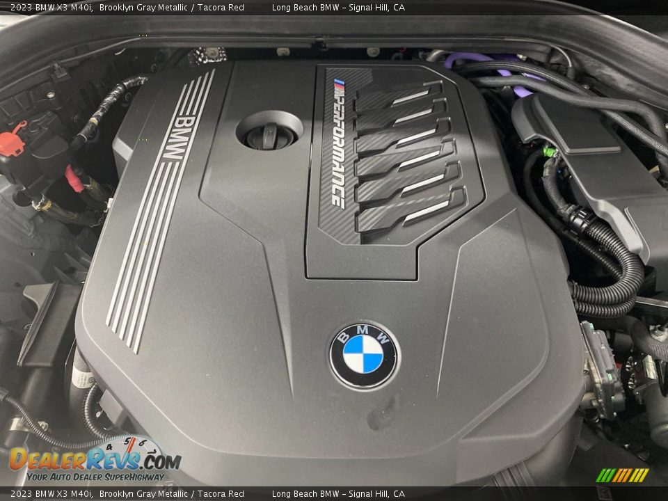 2023 BMW X3 M40i Brooklyn Gray Metallic / Tacora Red Photo #10