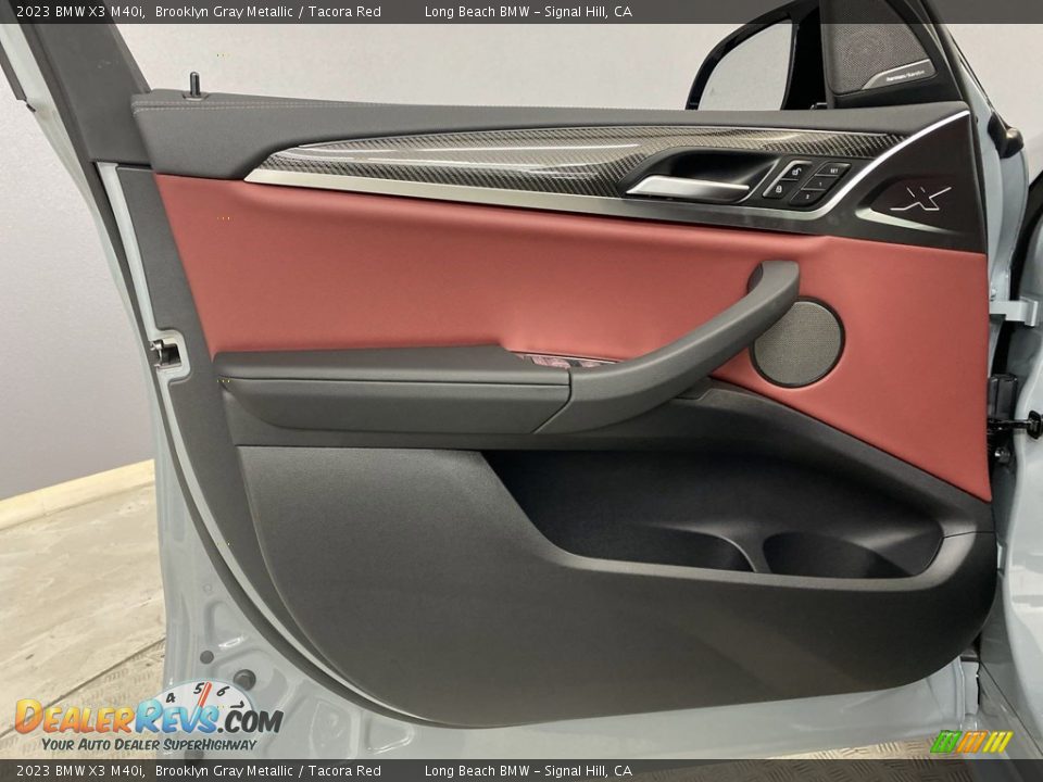 2023 BMW X3 M40i Brooklyn Gray Metallic / Tacora Red Photo #11