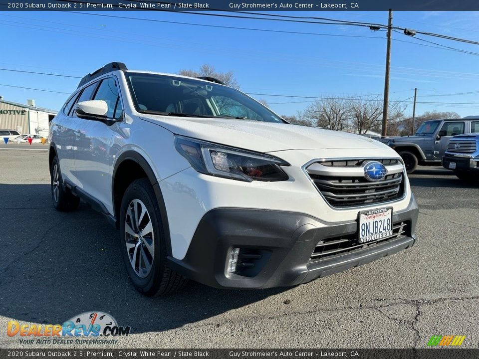 2020 Subaru Outback 2.5i Premium Crystal White Pearl / Slate Black Photo #1