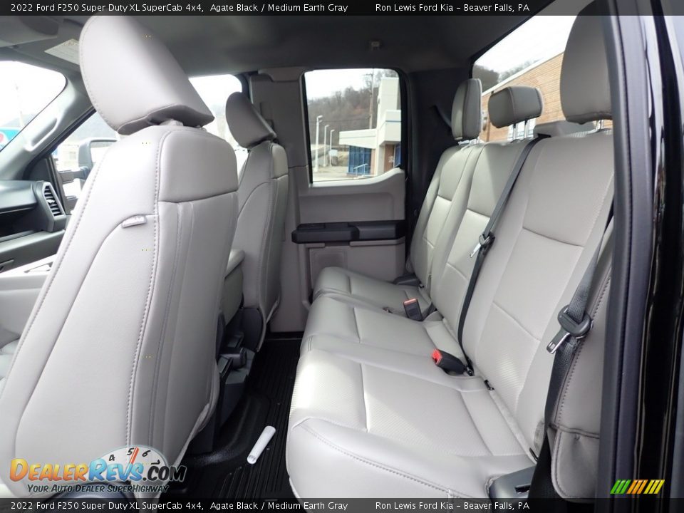 Rear Seat of 2022 Ford F250 Super Duty XL SuperCab 4x4 Photo #13