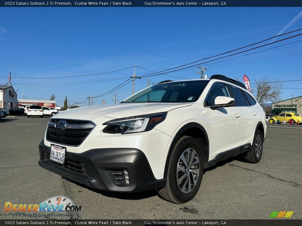 2020 Subaru Outback 2.5i Premium Crystal White Pearl / Slate Black Photo #2