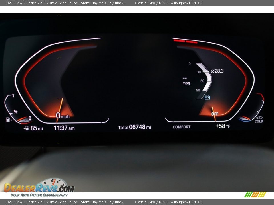 2022 BMW 2 Series 228i xDrive Gran Coupe Gauges Photo #8