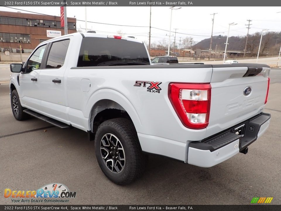 2022 Ford F150 STX SuperCrew 4x4 Space White Metallic / Black Photo #6