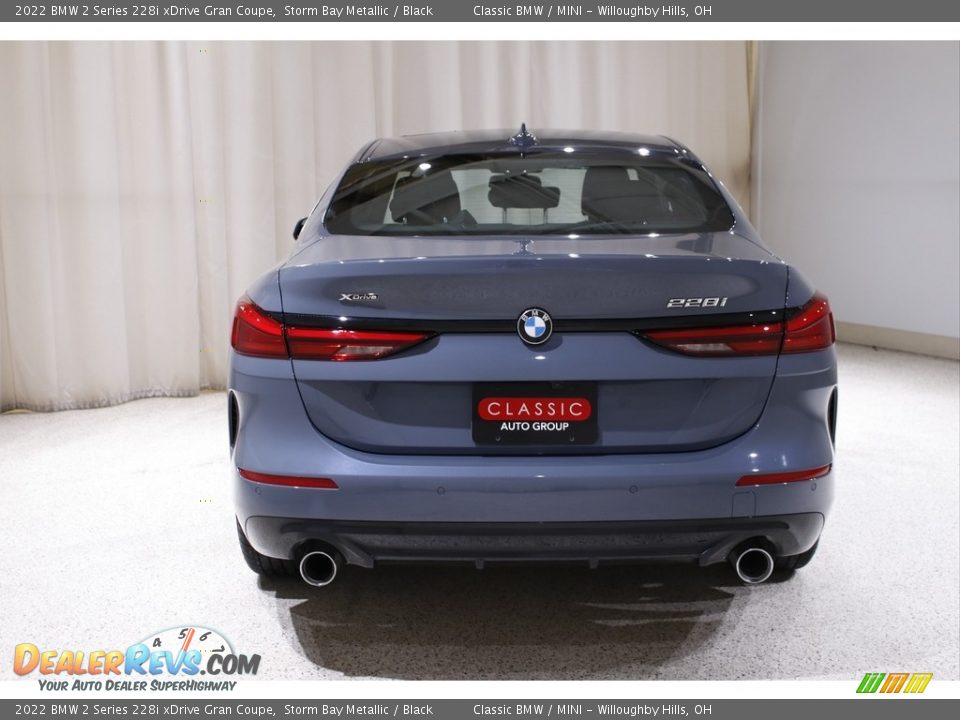 2022 BMW 2 Series 228i xDrive Gran Coupe Storm Bay Metallic / Black Photo #22