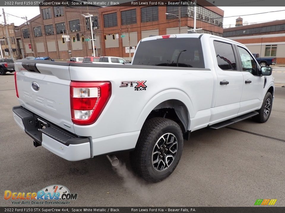 2022 Ford F150 STX SuperCrew 4x4 Space White Metallic / Black Photo #8