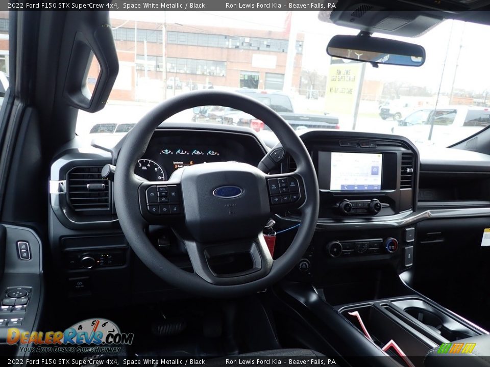 2022 Ford F150 STX SuperCrew 4x4 Space White Metallic / Black Photo #13