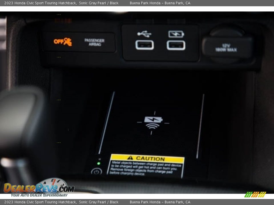 2023 Honda Civic Sport Touring Hatchback Sonic Gray Pearl / Black Photo #23
