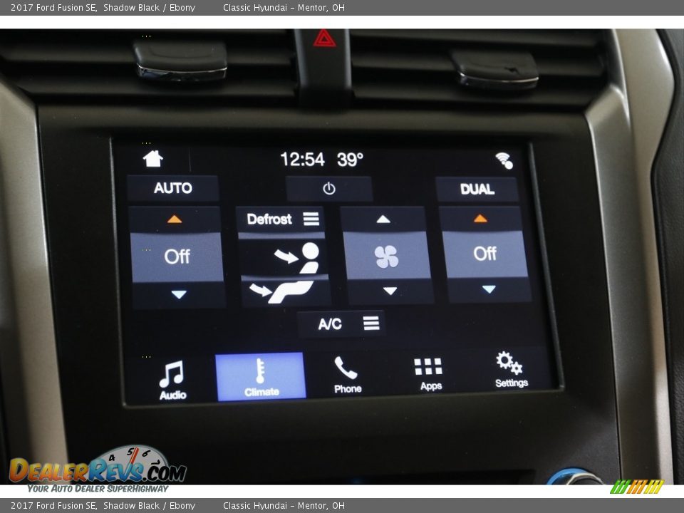 2017 Ford Fusion SE Shadow Black / Ebony Photo #12