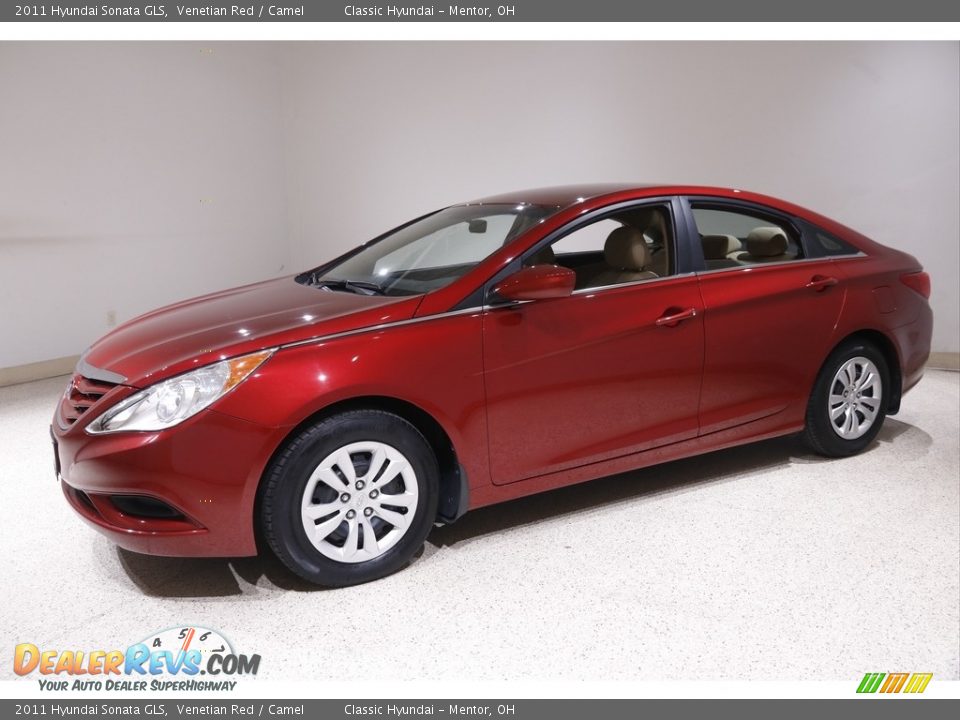 2011 Hyundai Sonata GLS Venetian Red / Camel Photo #3