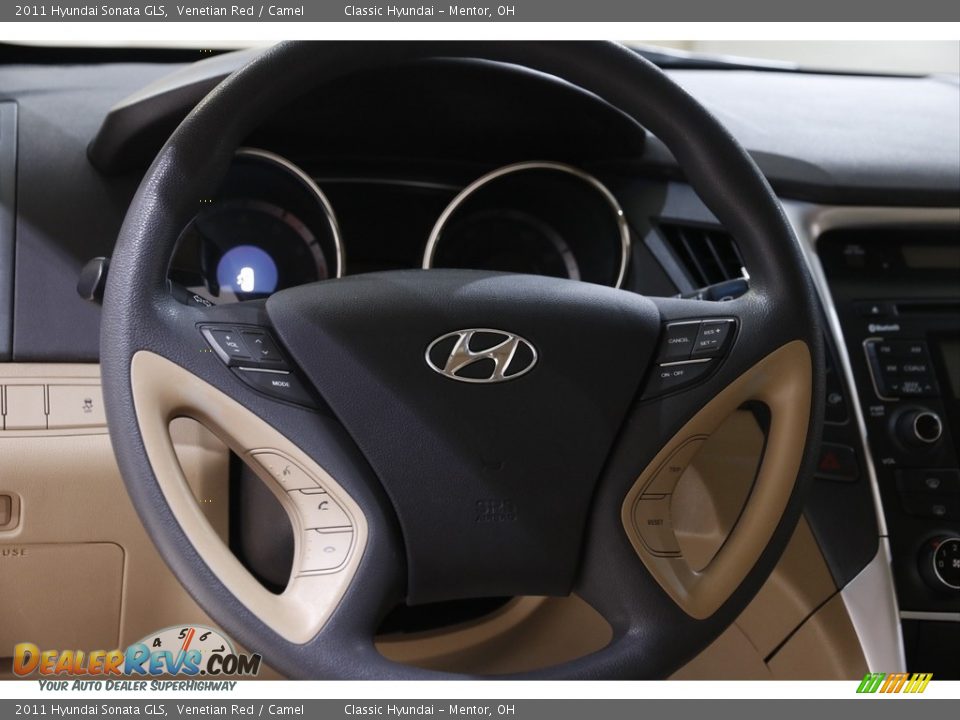 2011 Hyundai Sonata GLS Venetian Red / Camel Photo #7