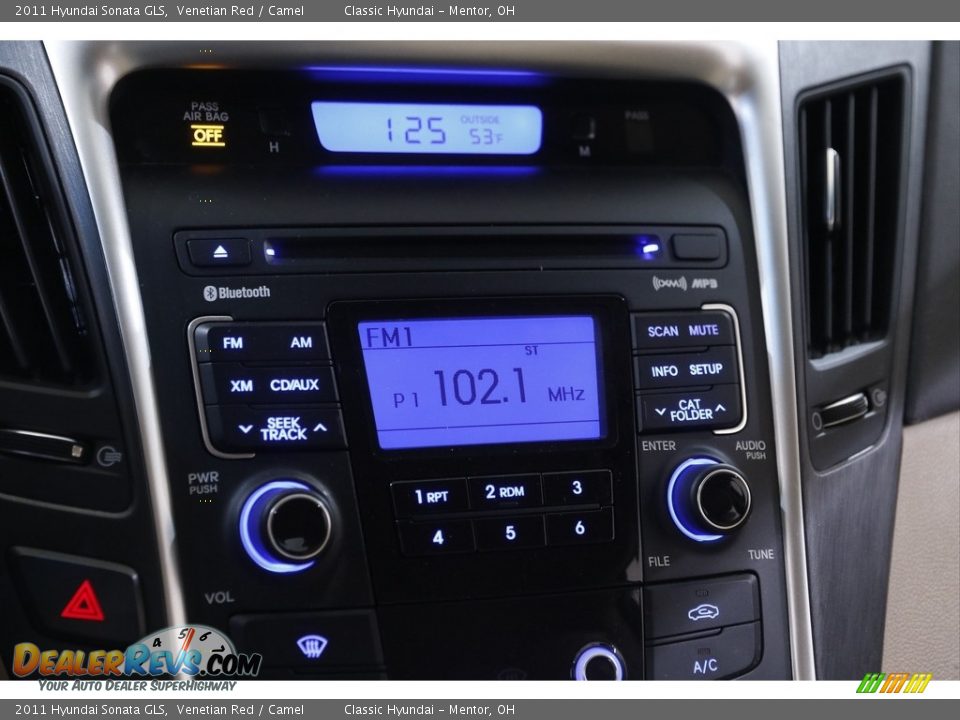 2011 Hyundai Sonata GLS Venetian Red / Camel Photo #10