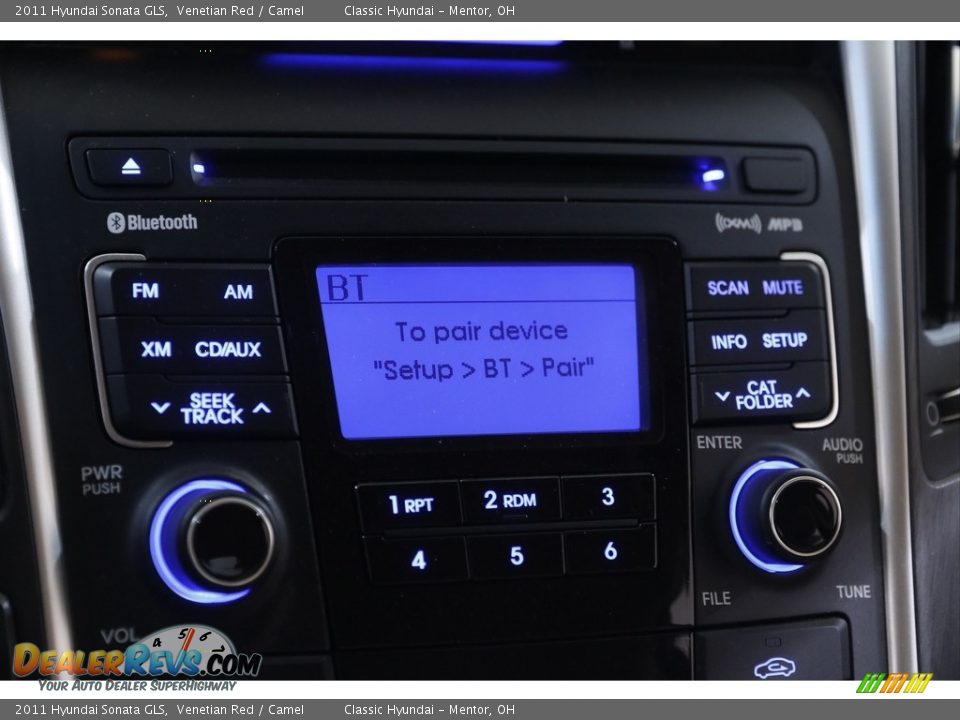 2011 Hyundai Sonata GLS Venetian Red / Camel Photo #11