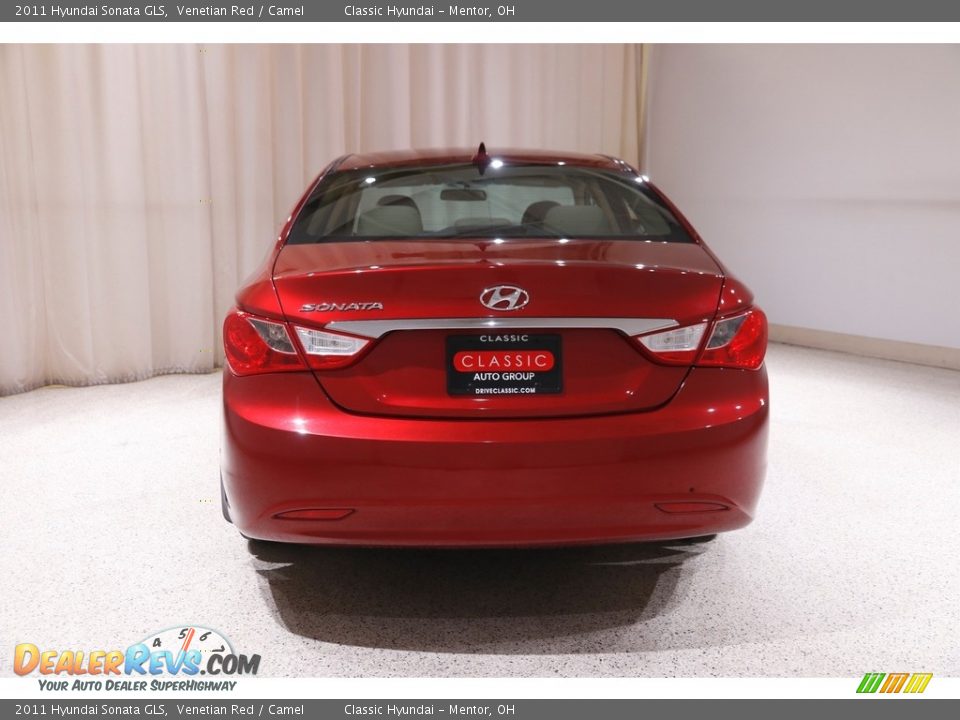 2011 Hyundai Sonata GLS Venetian Red / Camel Photo #17