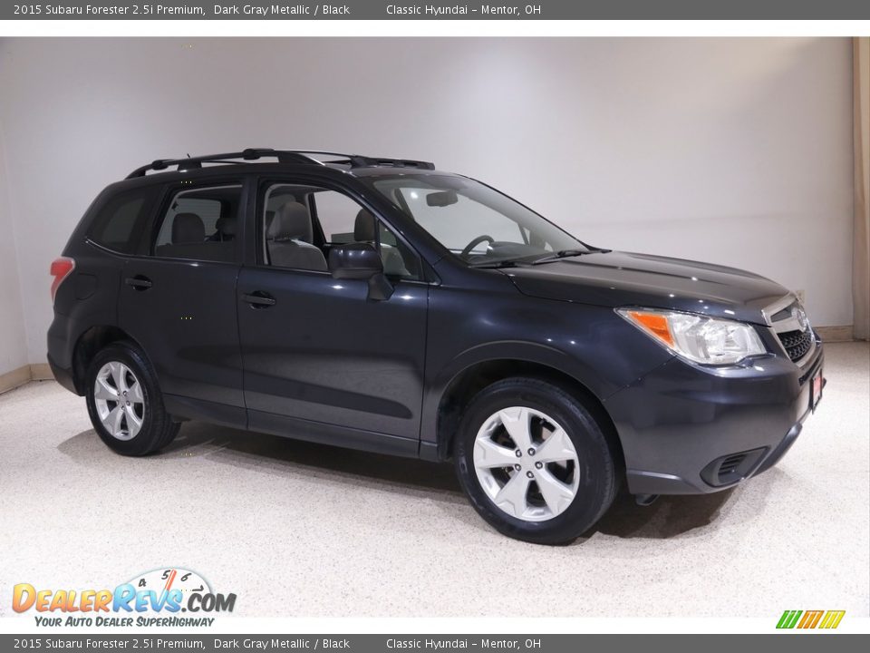 2015 Subaru Forester 2.5i Premium Dark Gray Metallic / Black Photo #1