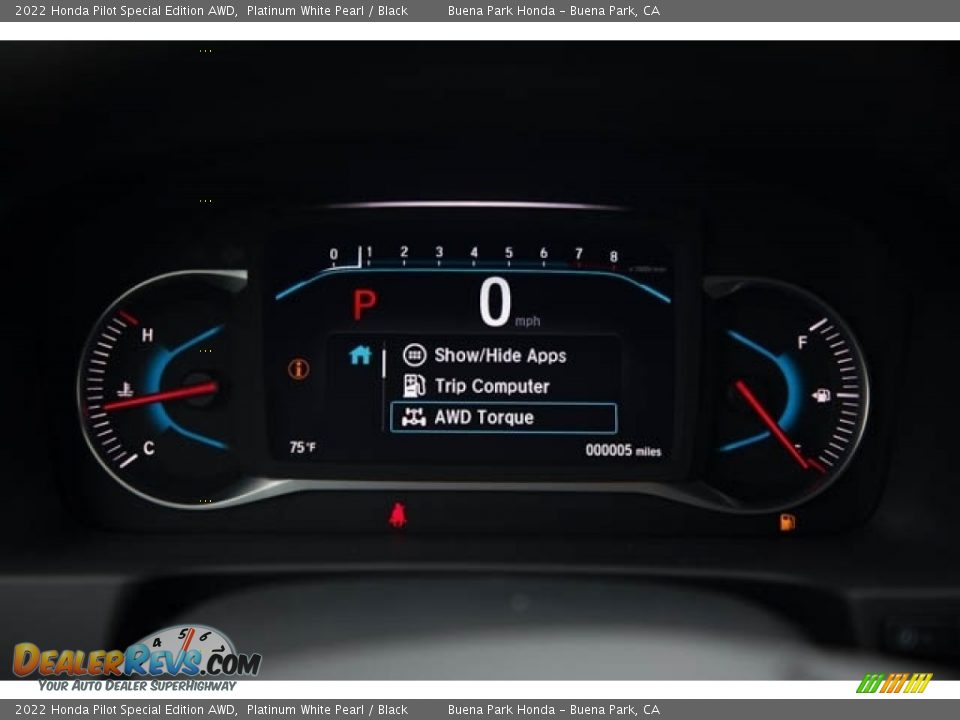 2022 Honda Pilot Special Edition AWD Gauges Photo #18