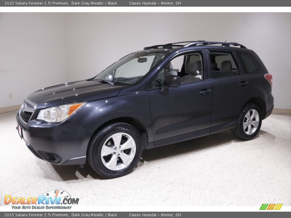 2015 Subaru Forester 2.5i Premium Dark Gray Metallic / Black Photo #3
