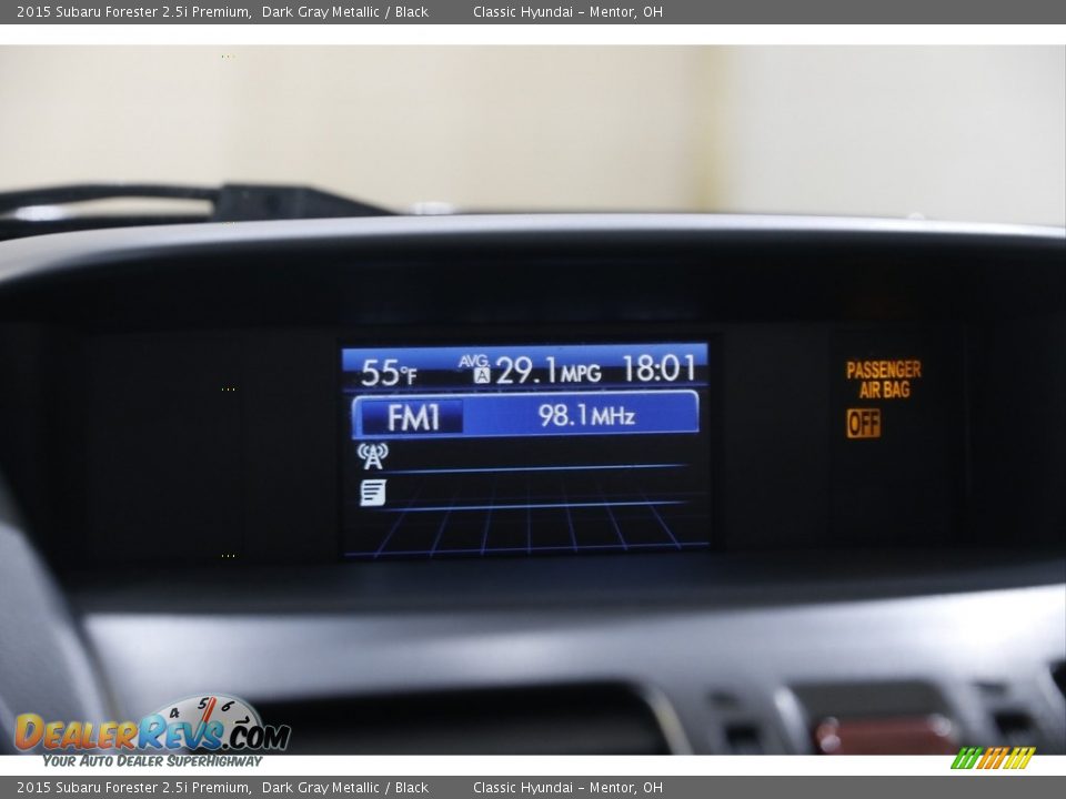 2015 Subaru Forester 2.5i Premium Dark Gray Metallic / Black Photo #9
