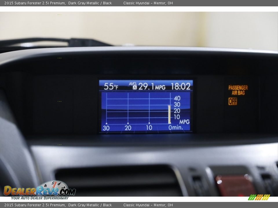 2015 Subaru Forester 2.5i Premium Dark Gray Metallic / Black Photo #12