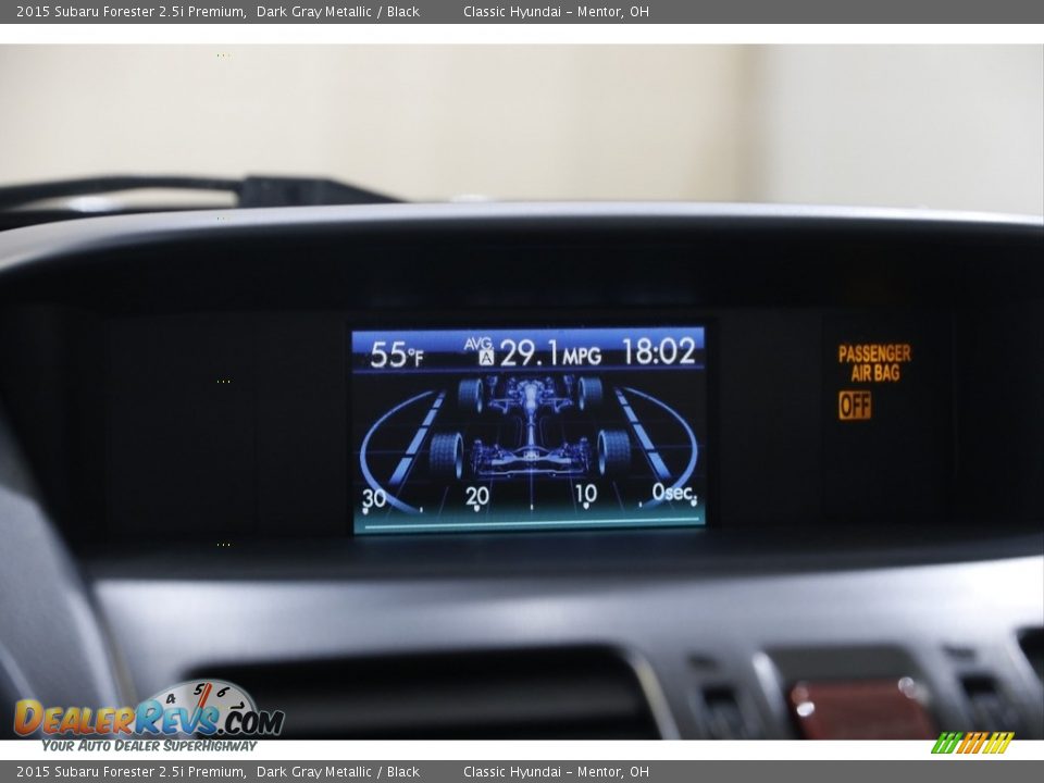 2015 Subaru Forester 2.5i Premium Dark Gray Metallic / Black Photo #13