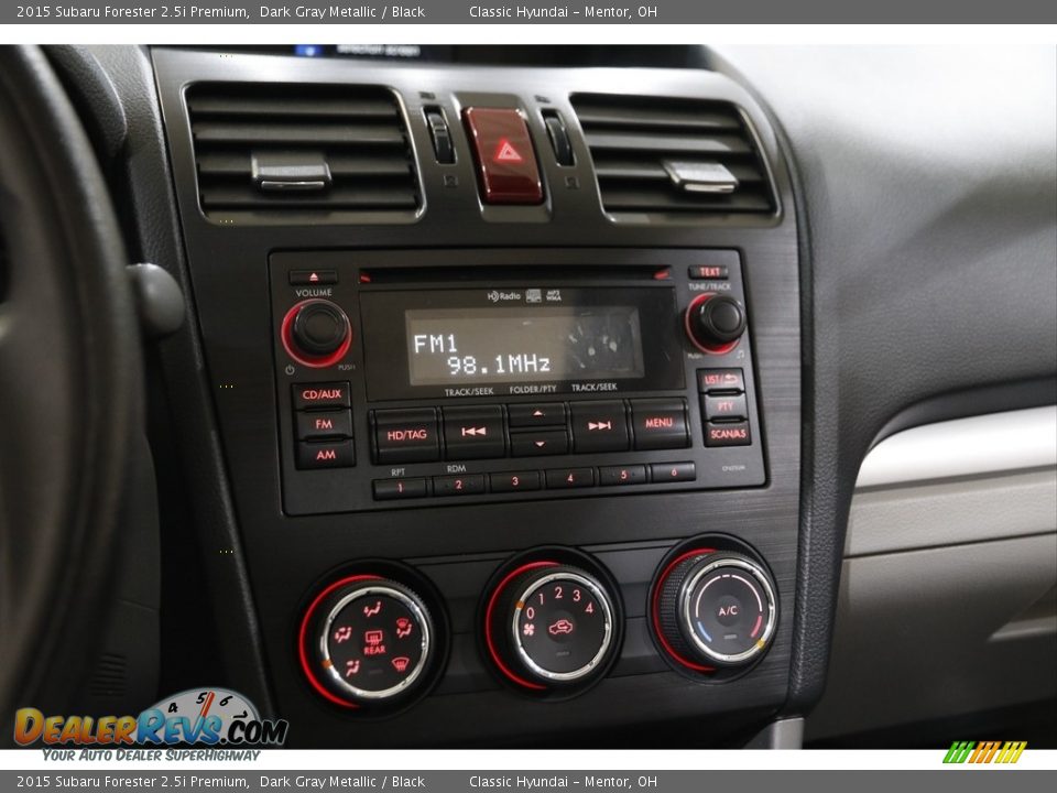 2015 Subaru Forester 2.5i Premium Dark Gray Metallic / Black Photo #14