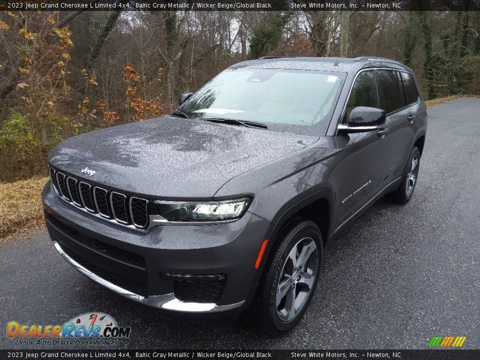 2023 Jeep Grand Cherokee L Limited 4x4 Baltic Gray Metallic / Wicker Beige/Global Black Photo #2