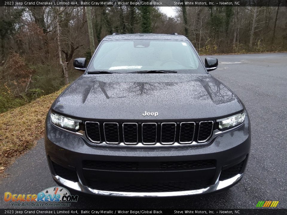 2023 Jeep Grand Cherokee L Limited 4x4 Baltic Gray Metallic / Wicker Beige/Global Black Photo #3