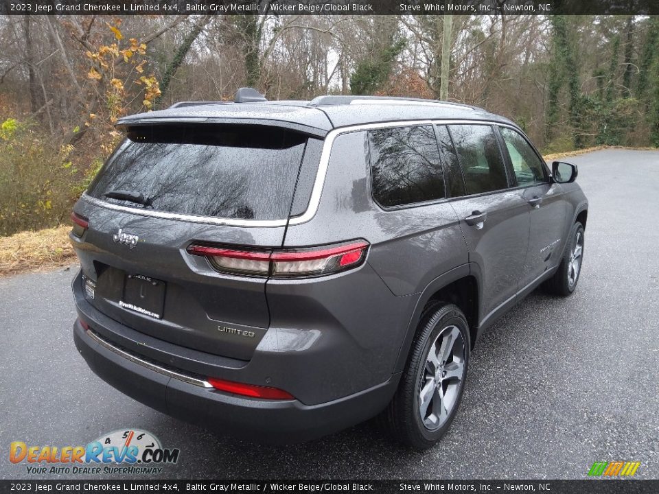 2023 Jeep Grand Cherokee L Limited 4x4 Baltic Gray Metallic / Wicker Beige/Global Black Photo #6