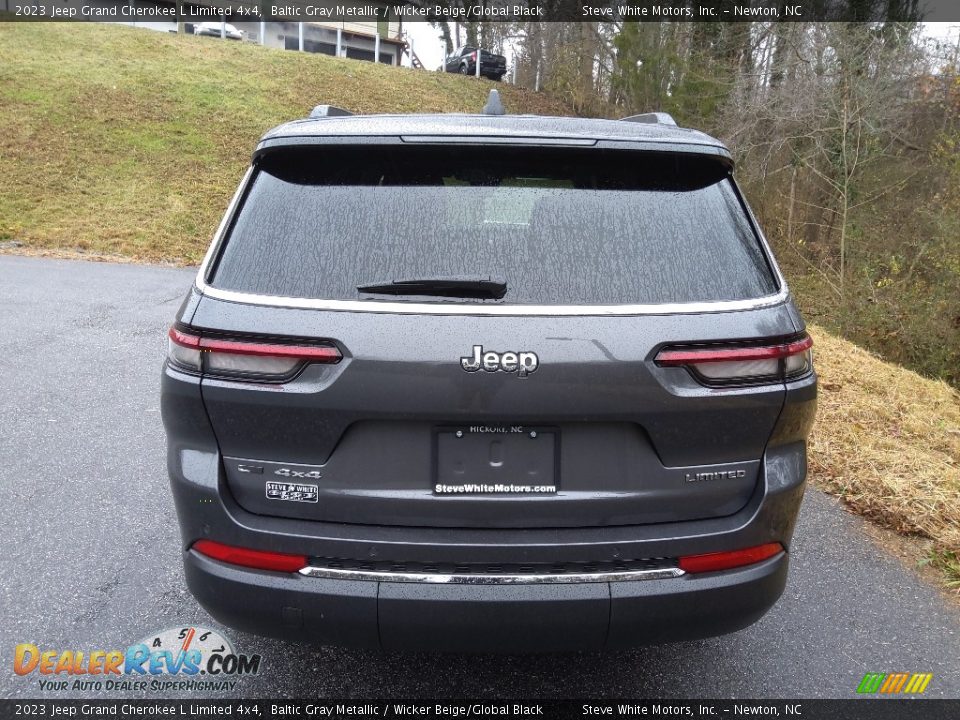 2023 Jeep Grand Cherokee L Limited 4x4 Baltic Gray Metallic / Wicker Beige/Global Black Photo #7
