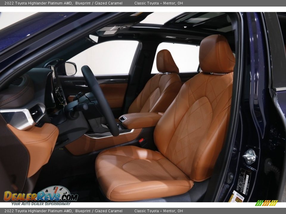 Glazed Caramel Interior - 2022 Toyota Highlander Platinum AWD Photo #5