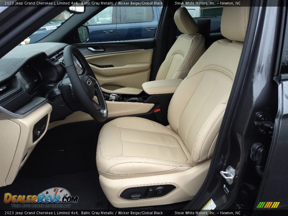 Wicker Beige/Global Black Interior - 2023 Jeep Grand Cherokee L Limited 4x4 Photo #10