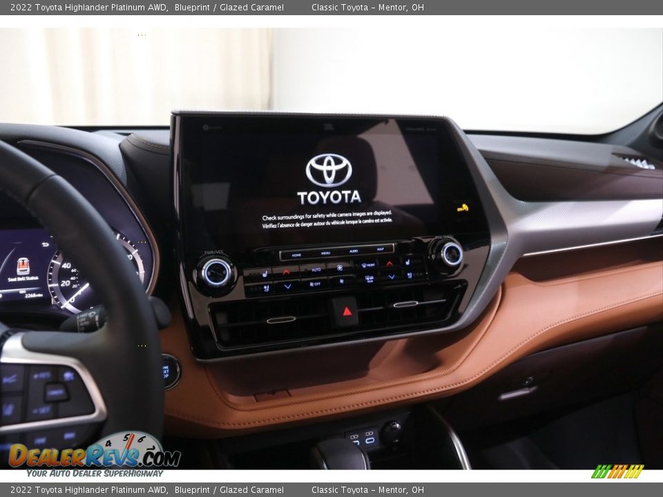 2022 Toyota Highlander Platinum AWD Blueprint / Glazed Caramel Photo #9
