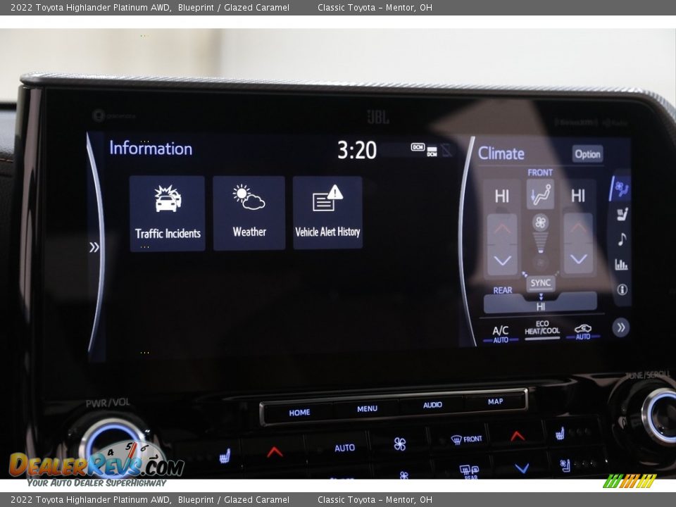 2022 Toyota Highlander Platinum AWD Blueprint / Glazed Caramel Photo #11
