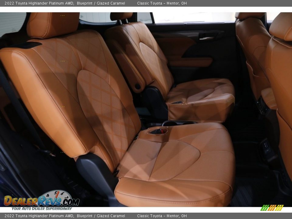 Rear Seat of 2022 Toyota Highlander Platinum AWD Photo #18