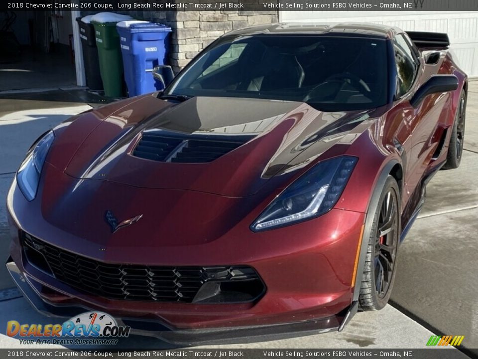 2018 Chevrolet Corvette Z06 Coupe Long Beach Red Metallic Tintcoat / Jet Black Photo #3