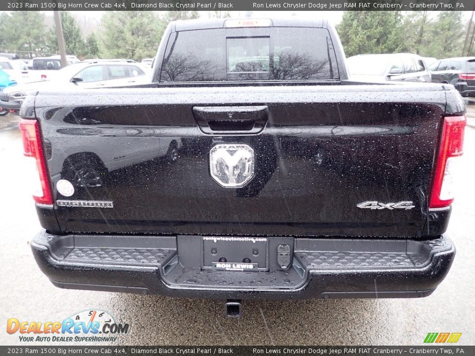 2023 Ram 1500 Big Horn Crew Cab 4x4 Diamond Black Crystal Pearl / Black Photo #4