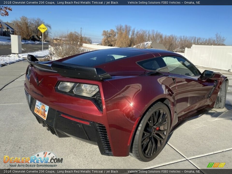 2018 Chevrolet Corvette Z06 Coupe Long Beach Red Metallic Tintcoat / Jet Black Photo #6