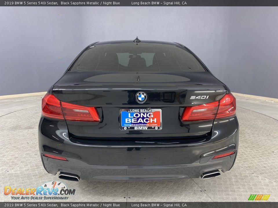 2019 BMW 5 Series 540i Sedan Black Sapphire Metallic / Night Blue Photo #4