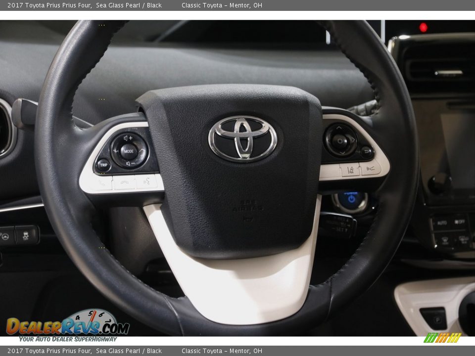 2017 Toyota Prius Prius Four Sea Glass Pearl / Black Photo #7