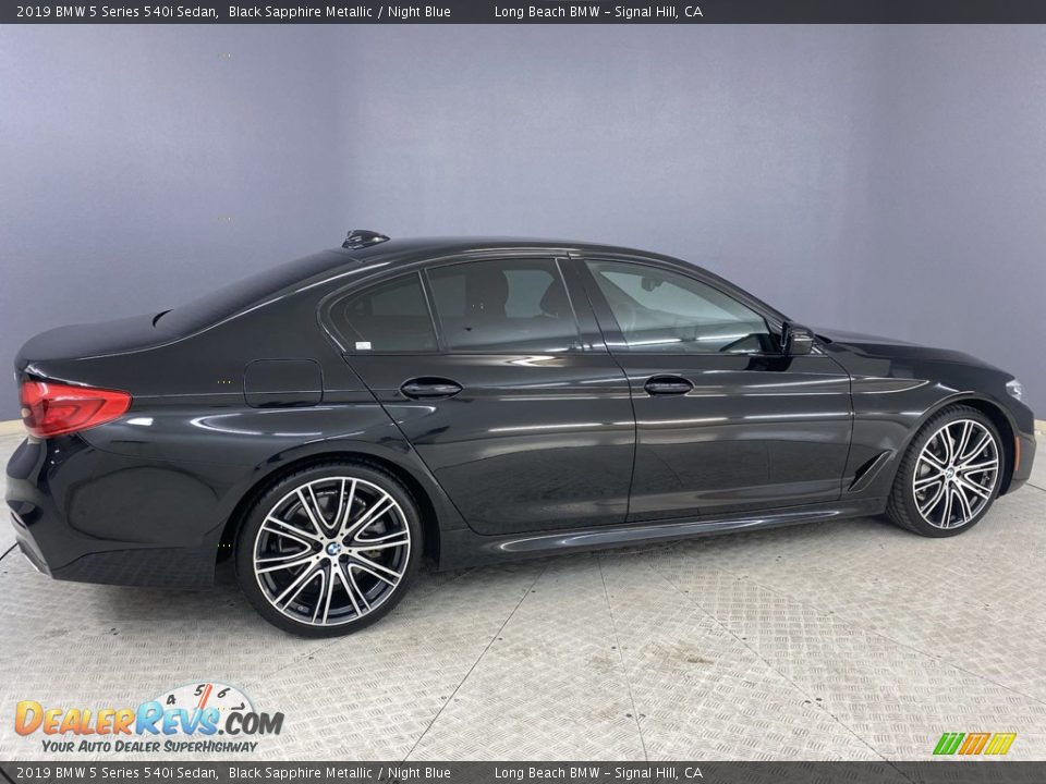 2019 BMW 5 Series 540i Sedan Black Sapphire Metallic / Night Blue Photo #5