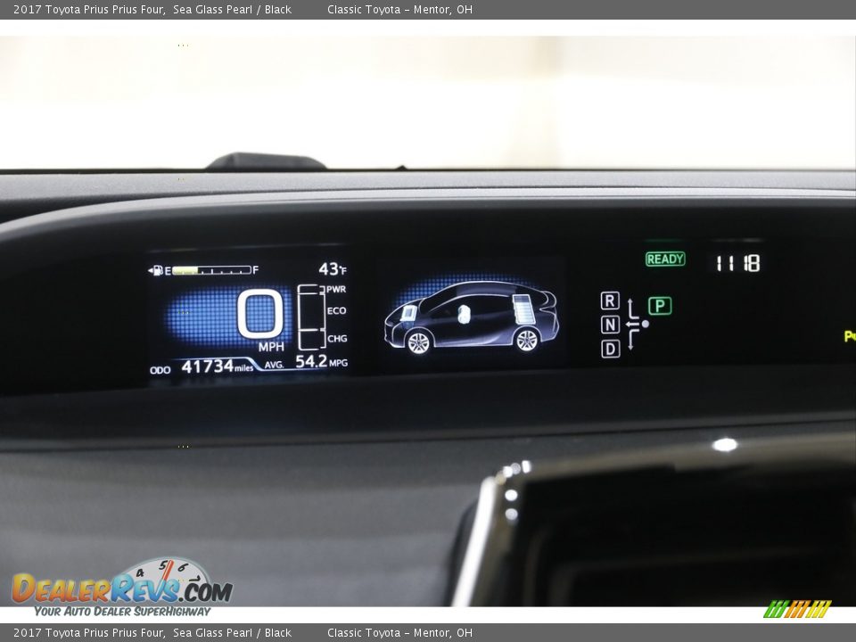 2017 Toyota Prius Prius Four Sea Glass Pearl / Black Photo #8