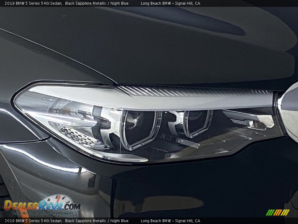 2019 BMW 5 Series 540i Sedan Black Sapphire Metallic / Night Blue Photo #6
