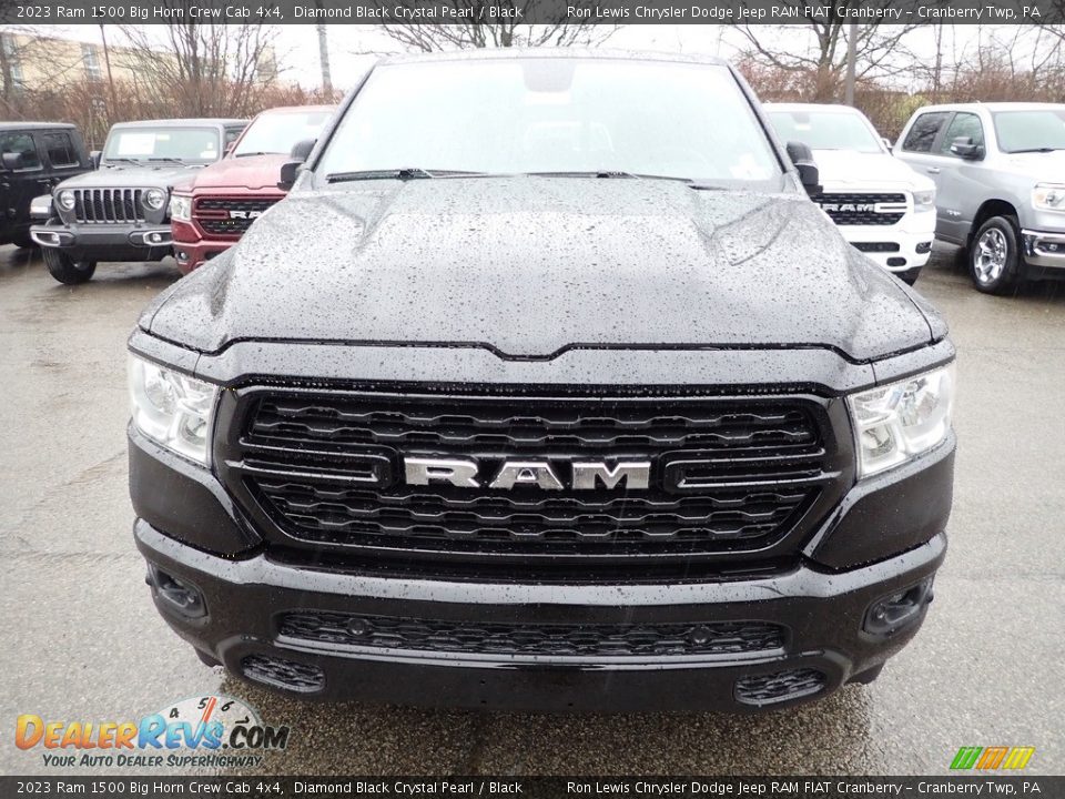 2023 Ram 1500 Big Horn Crew Cab 4x4 Diamond Black Crystal Pearl / Black Photo #7