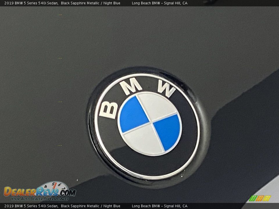 2019 BMW 5 Series 540i Sedan Black Sapphire Metallic / Night Blue Photo #7