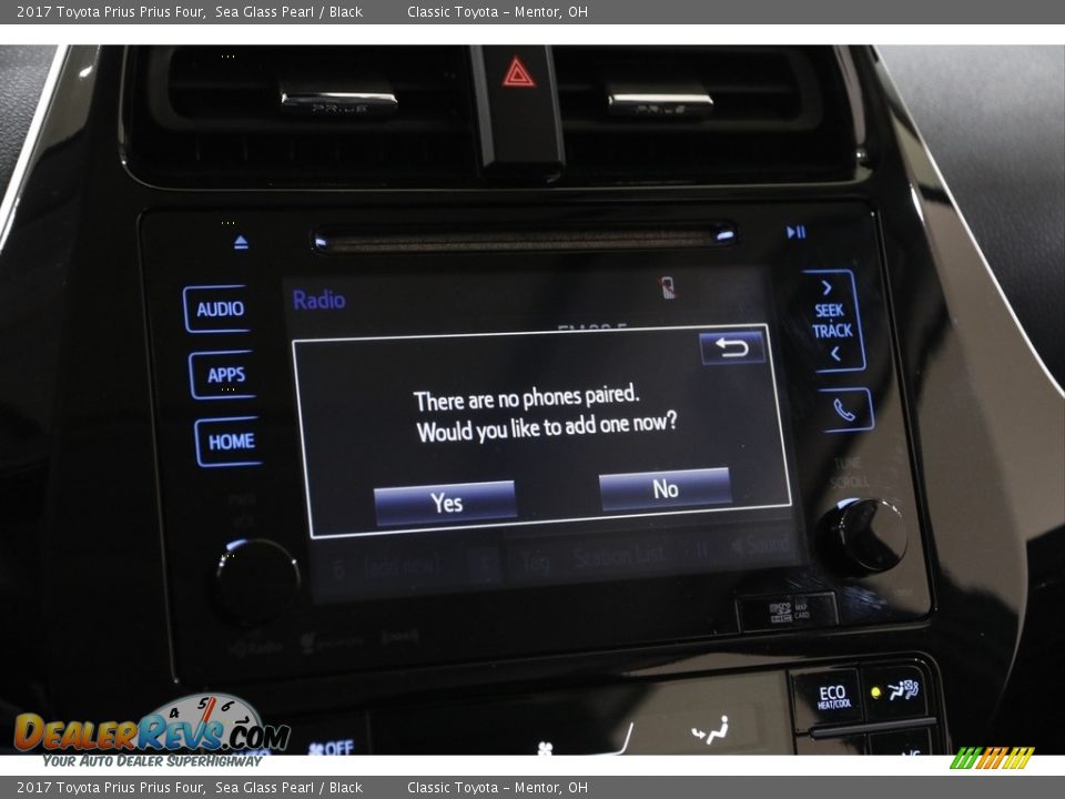 2017 Toyota Prius Prius Four Sea Glass Pearl / Black Photo #11