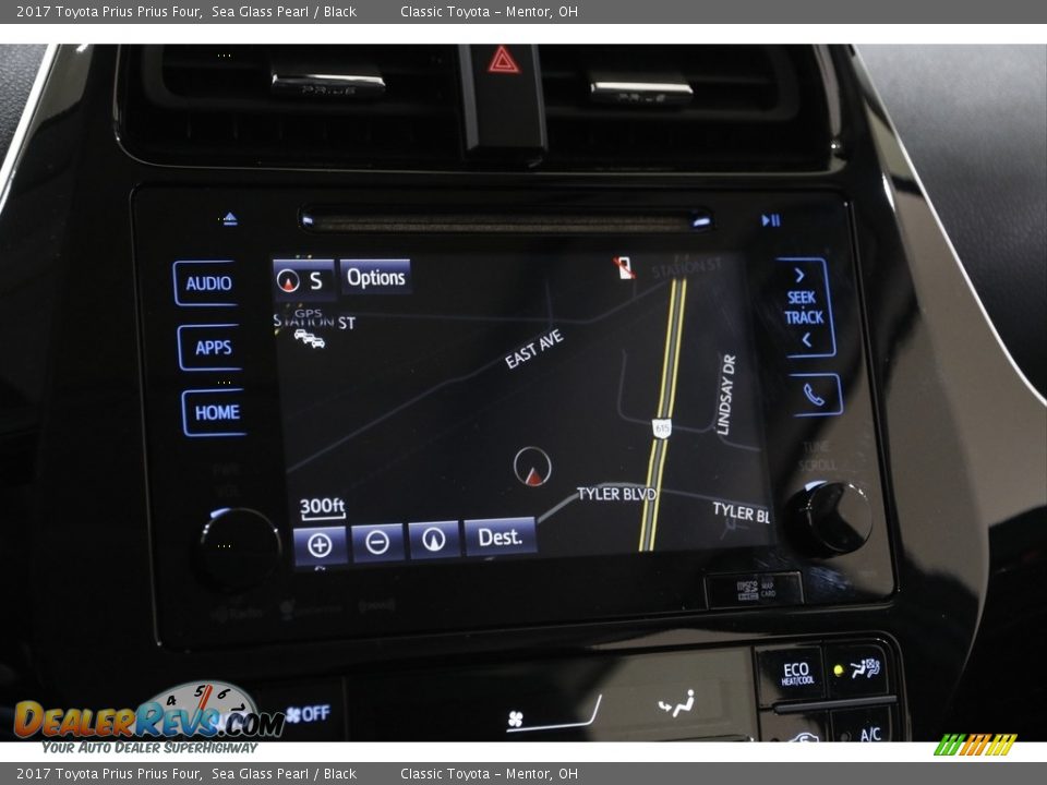 2017 Toyota Prius Prius Four Sea Glass Pearl / Black Photo #12